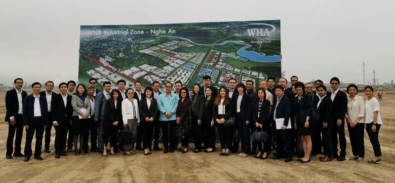 Thai Ambassador to Vietnam and BOI Representatives Lead Thai Businessmen on Visit of WHA Industrial Zone 1 - Nghe An