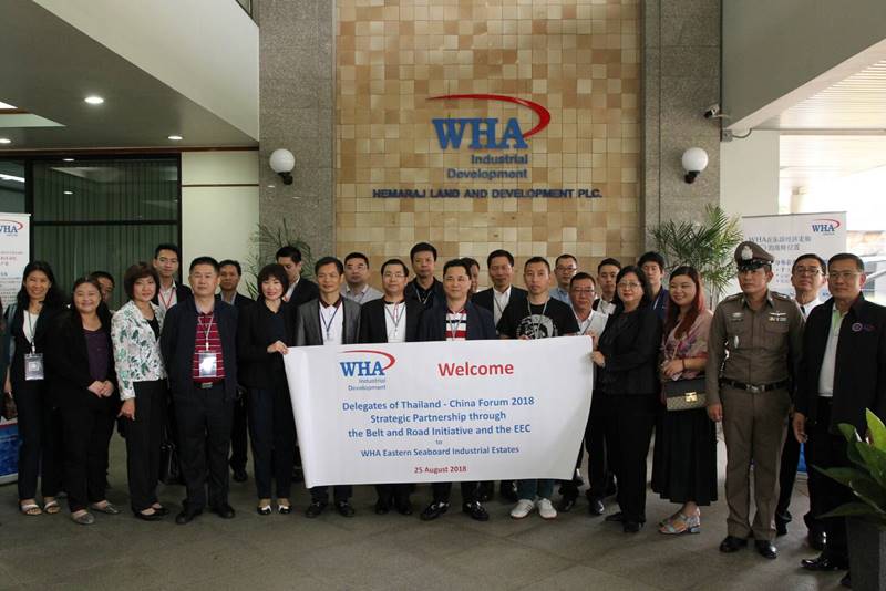 WHA Group Welcomes Chinese Delegation  to WHA Industrial Estates as Special Promoted Zones under EEC
