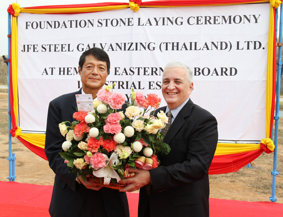 Foundation Stone Laying of JFE Steel Galvanizing (Thailand) at Hemaraj-ESIE